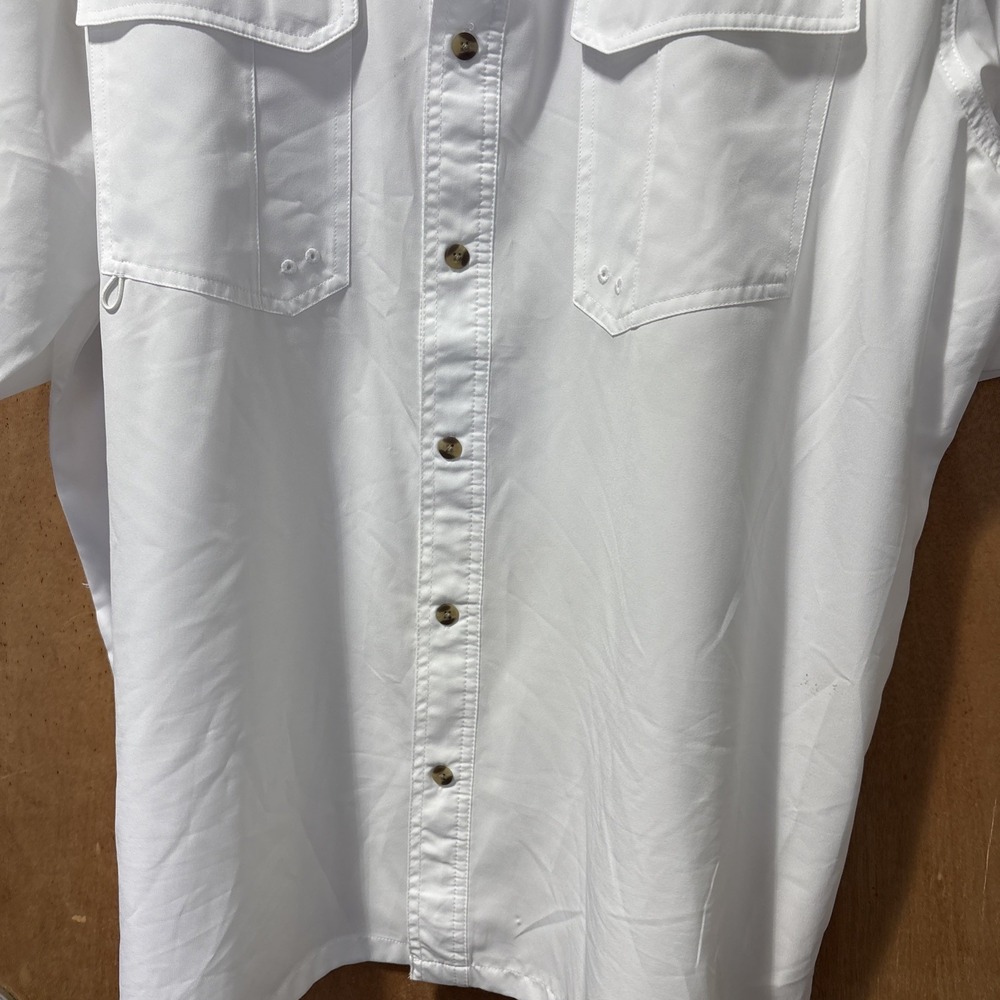 Bimini Bay Men's Fishing Boating Short Sleeve Button Down Shirt Wicking Size 2XL - Picture 4 of 9